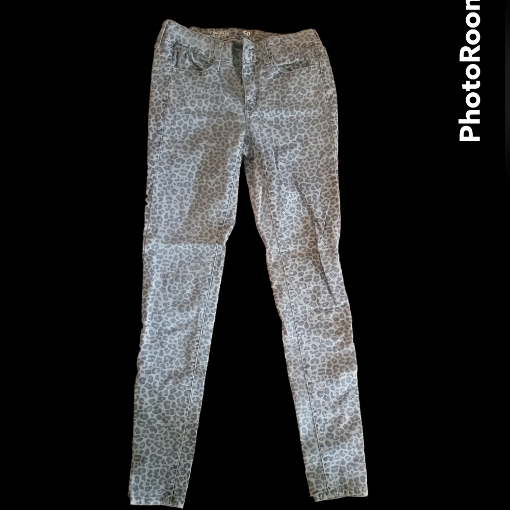 Leopard Low-rise Jeggings